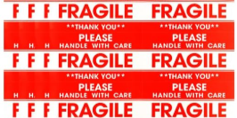 Fragile Sheet 3"x5"- 6 Labels